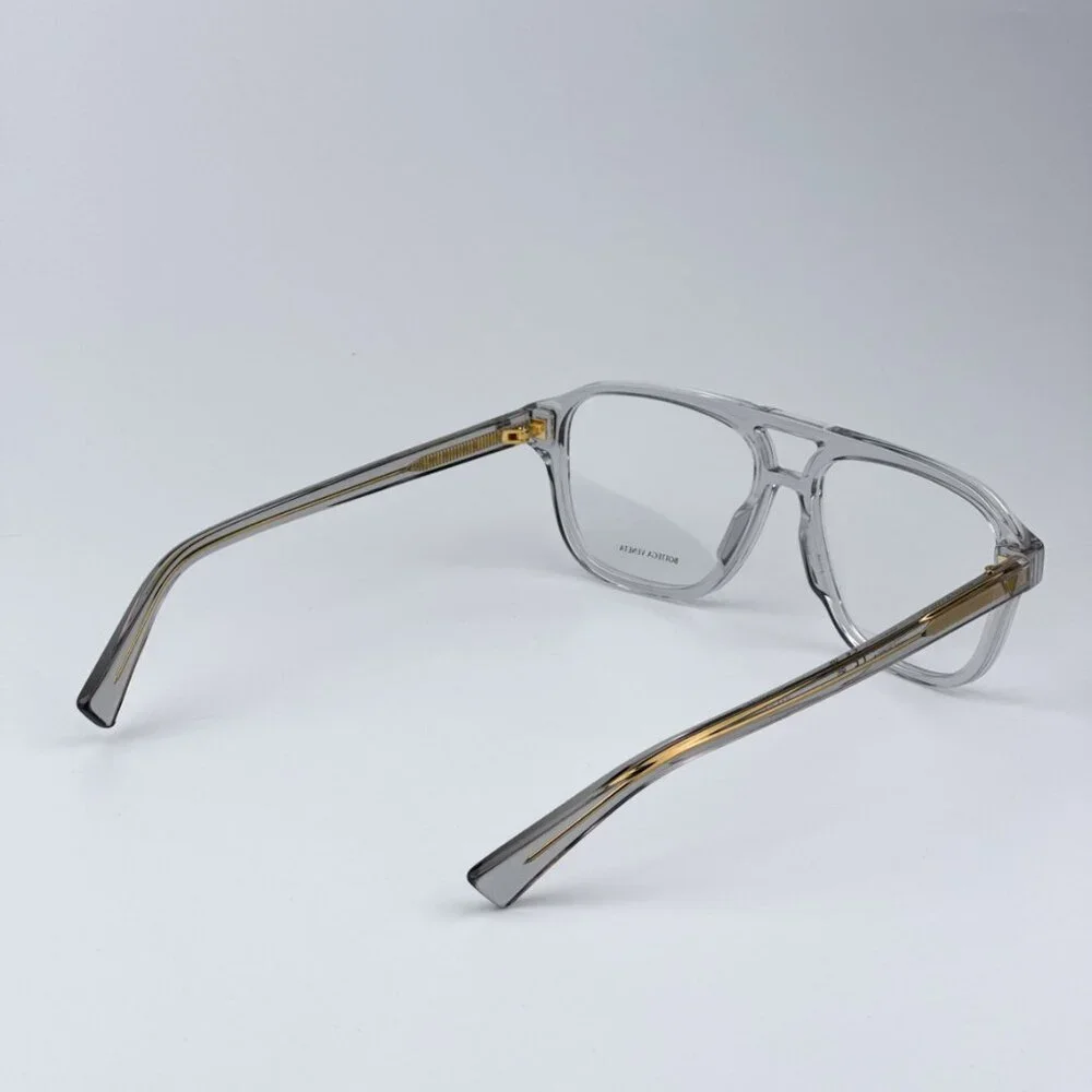 Bottega Veneta BV1294O 004 BRAND NEW Eyeglasses Grey Pilot Women